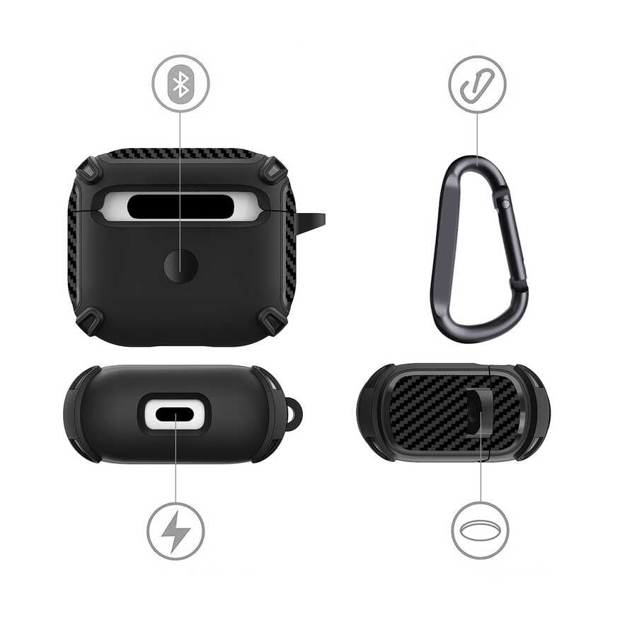 Apple Airpods 3. Nesil Kılıf Zore Airbag 26 Silikon