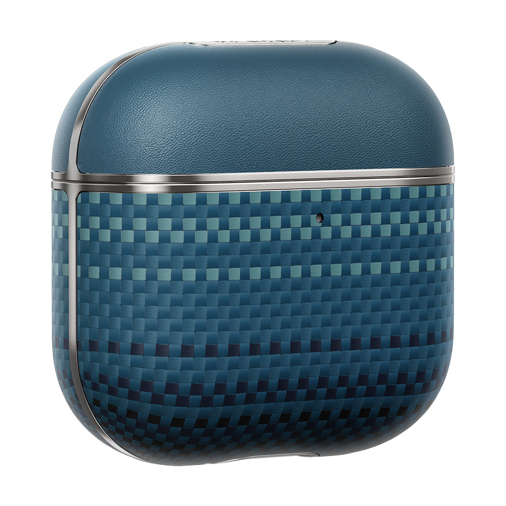 Apple Airpods 4 Kılıf Aramid Fiber Pitaka Tactile Woven Sunset-Moonrise Serisi Kapak