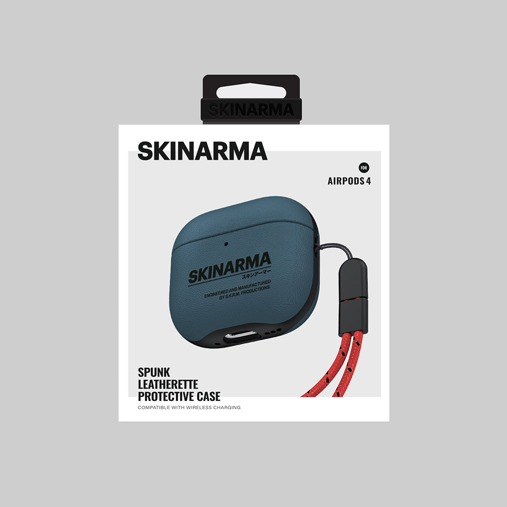 Apple Airpods 4 Kılıf Skinarma PU Deri Tasarım Spunk Kılıf
