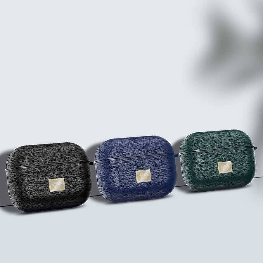 Apple Airpods Pro 2 Kılıf Deri Görünümlü Askı Aparatlı Wlons Kılıf