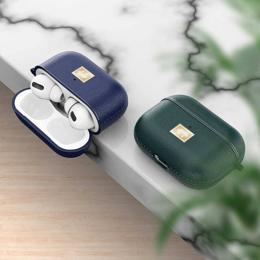Apple Airpods Pro 2 Kılıf Deri Görünümlü Askı Aparatlı Wlons Kılıf