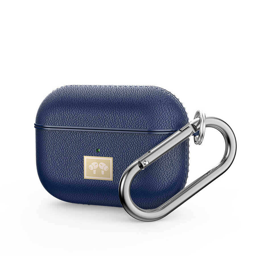 Apple Airpods Pro 2 Kılıf Deri Görünümlü Askı Aparatlı Wlons Kılıf