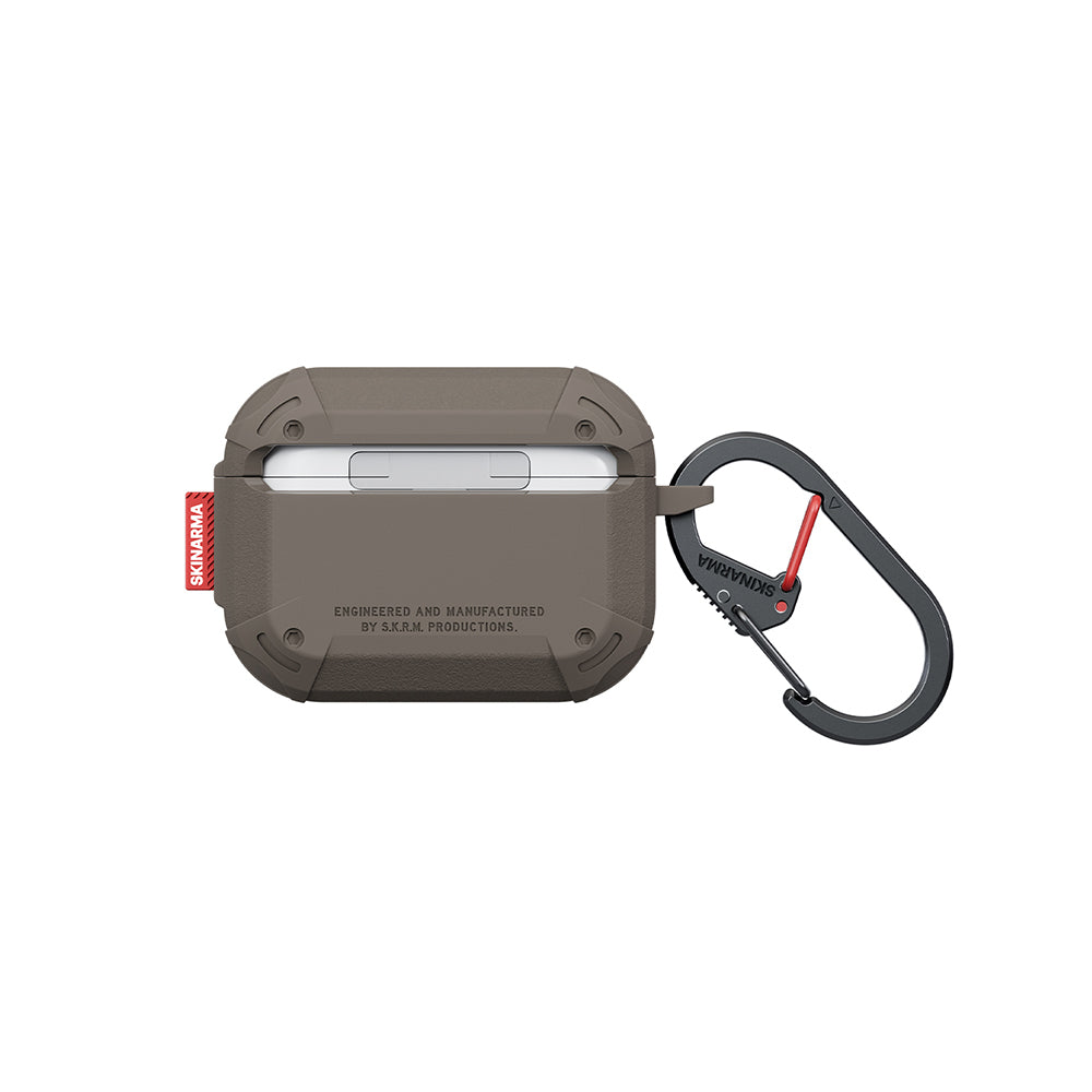 Apple Airpods Pro 3 Kılıf Airbagli Yivli Köşe Kilit Tasarımlı 360 Derece Koruma Skinarma Mecha LE Kılıf