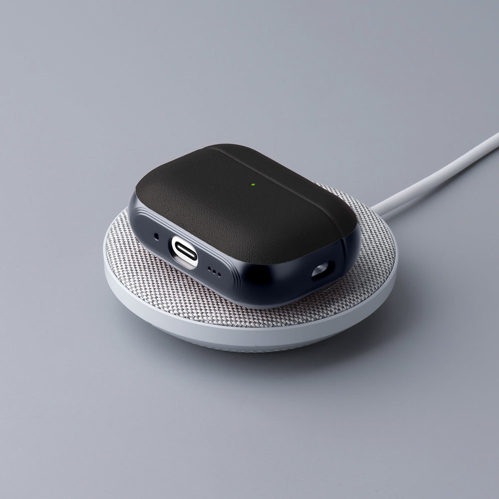 Apple AirPods Pro 3 Kılıf M-Safe Şarj Özellikli Mutural Poying Serisi Deri Tasarımlı Kapak