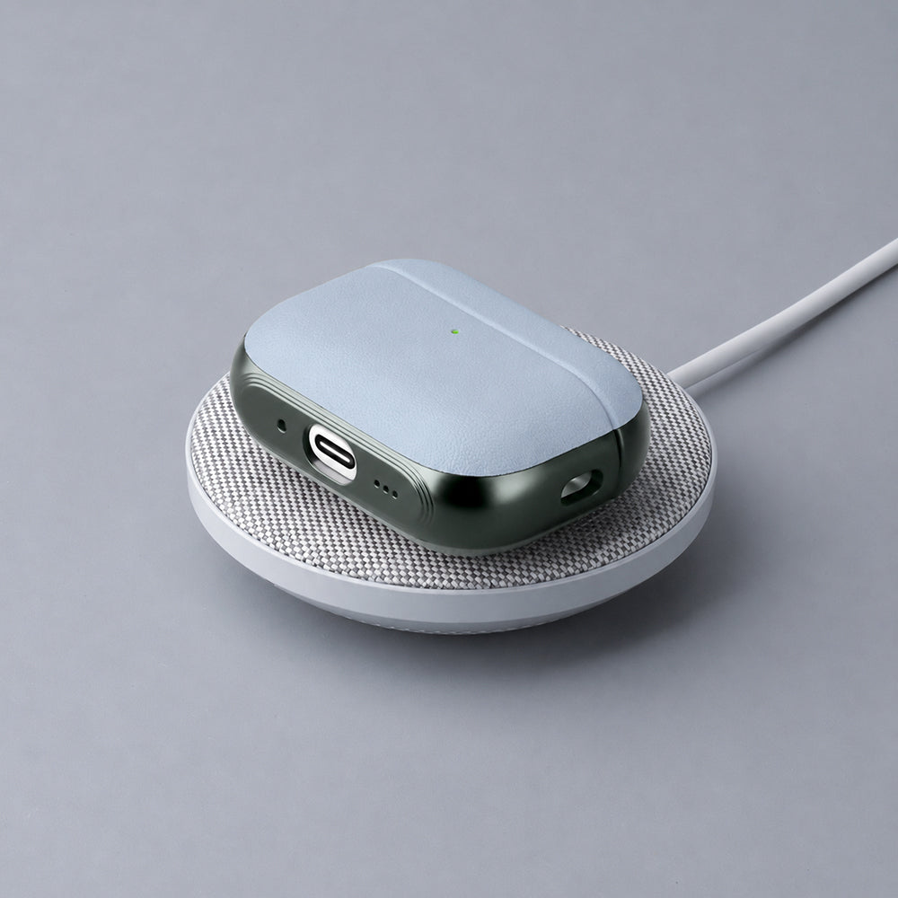Apple AirPods Pro 3 Kılıf M-Safe Şarj Özellikli Mutural Poying Serisi Deri Tasarımlı Kapak