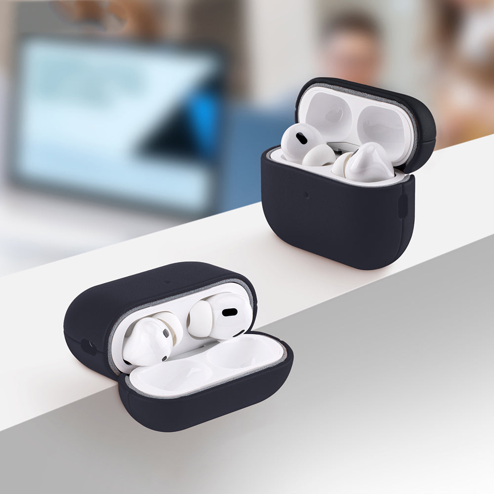 Apple AirPods Pro 3 Kılıf M-Safe Şarj Özellikli Mutural Yahu Serisi Deri Tasarımlı Kapak