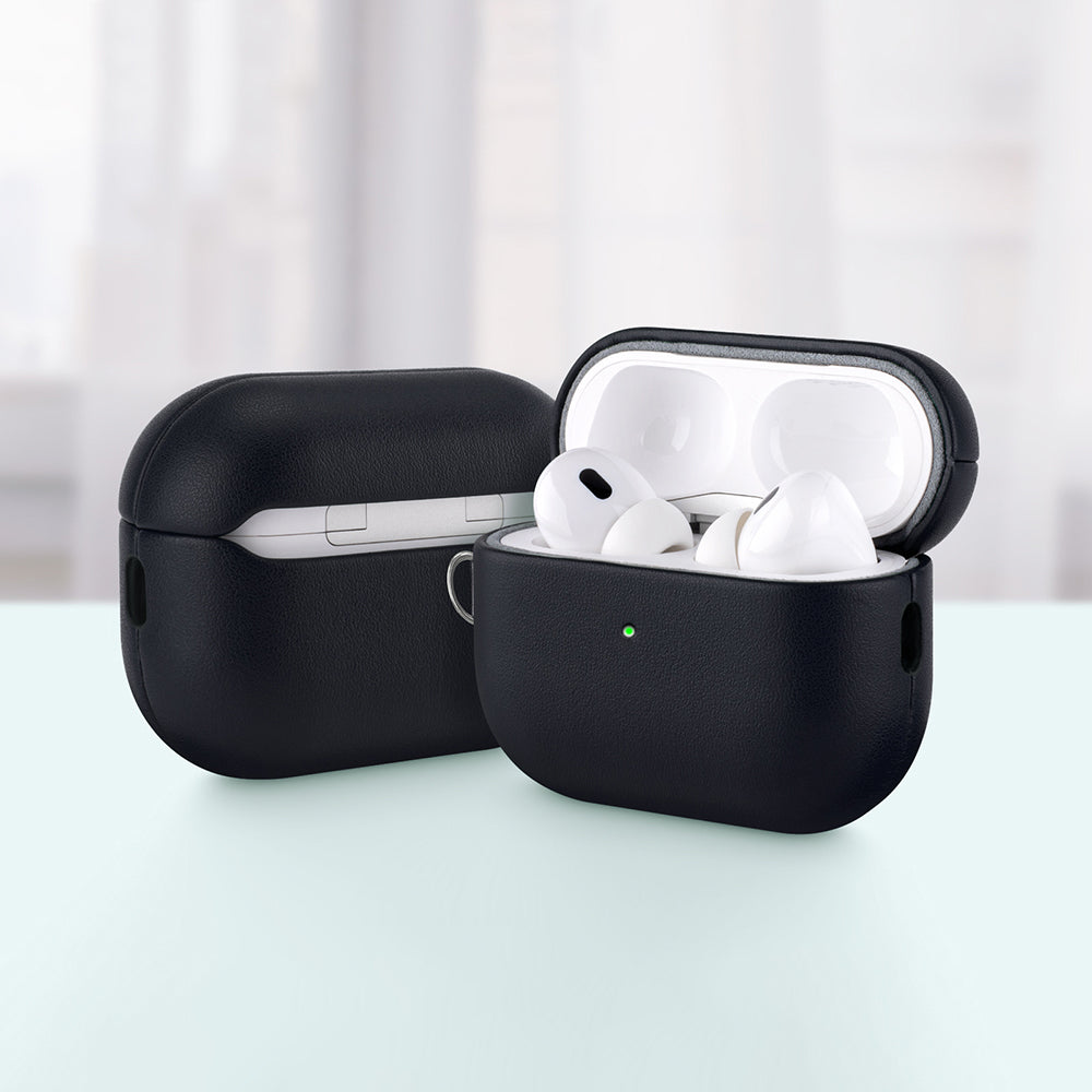 Apple AirPods Pro 3 Kılıf M-Safe Şarj Özellikli Mutural Yahu Serisi Deri Tasarımlı Kapak