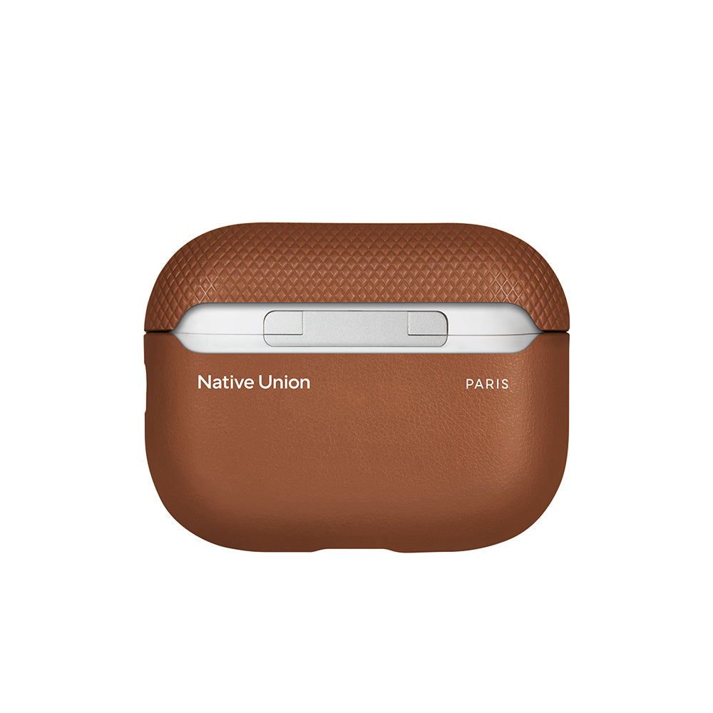 Apple AirPods Pro 3 Kılıf Qi M-Safe Şarj Özellikli Native Union Classic Serisi Suni Deri Kapak
