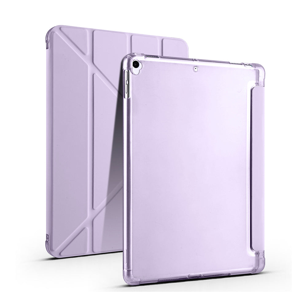 Apple iPad 10.2 (8.Nesil) Kılıf Zore Tri Folding Kalem Bölmeli Standlı Kılıf