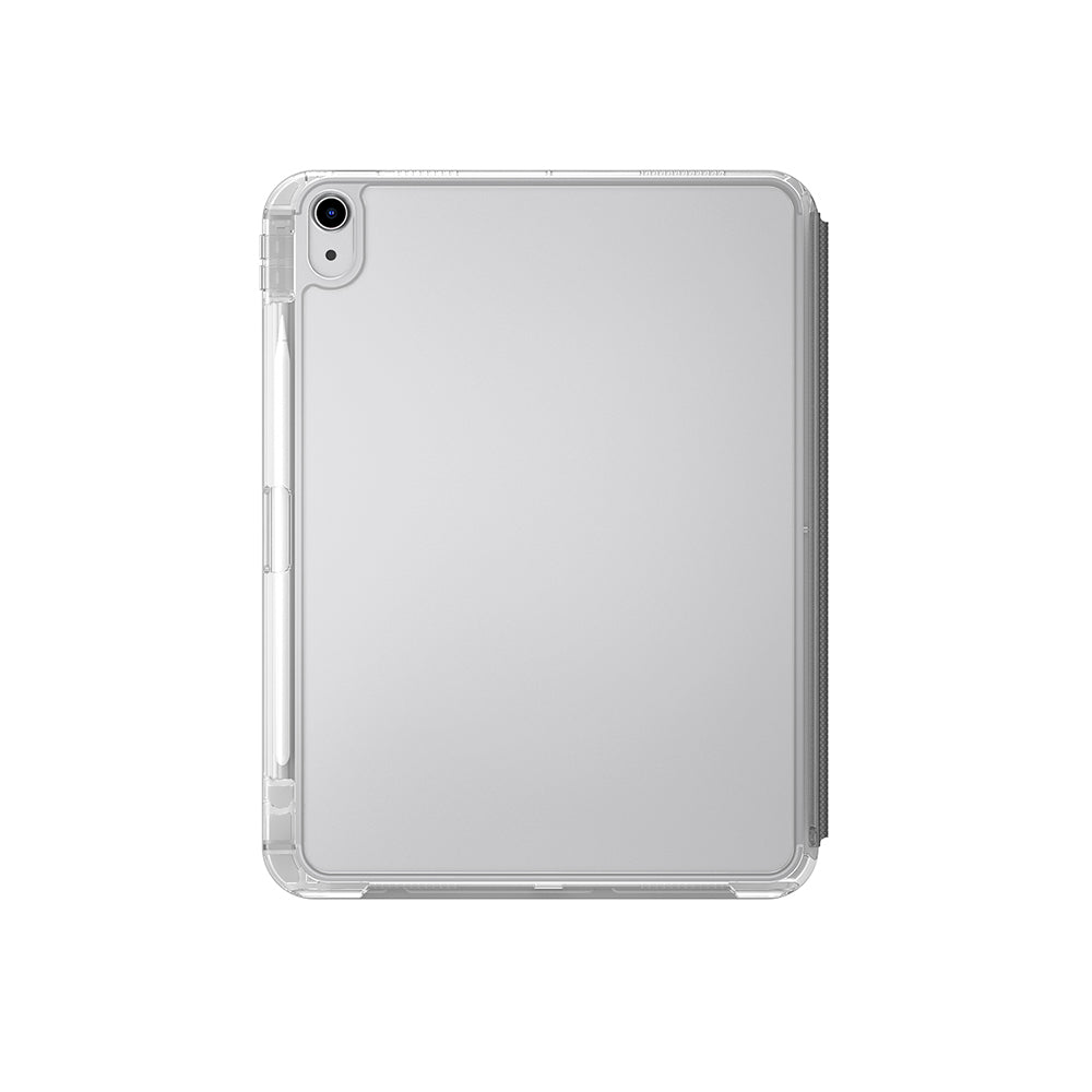 Apple iPad Air 11.Nesil 2025 Kılıf Skinarma Kalemlikli Arkası Şeffaf Standlı Magnetik Zeta Kılıf