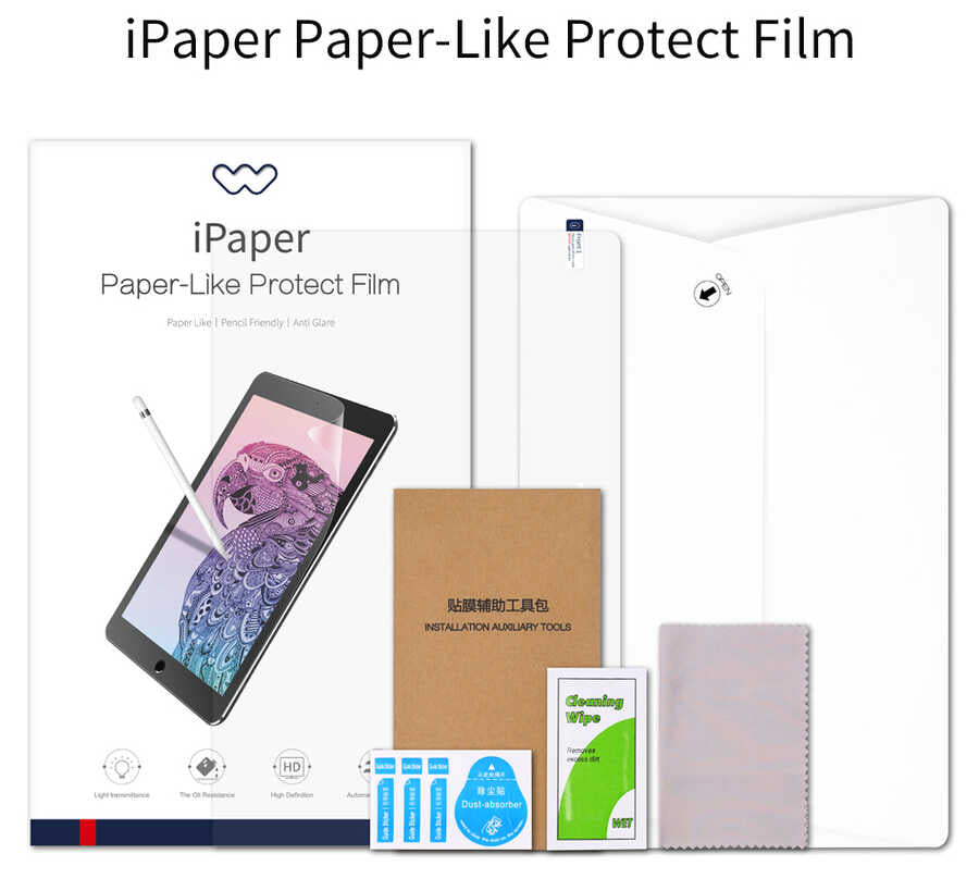 Apple iPad Mini 2021 (6.Nesil) Kağıt Hisli Wiwu iPaper Like Tablet Ekran Koruyucu