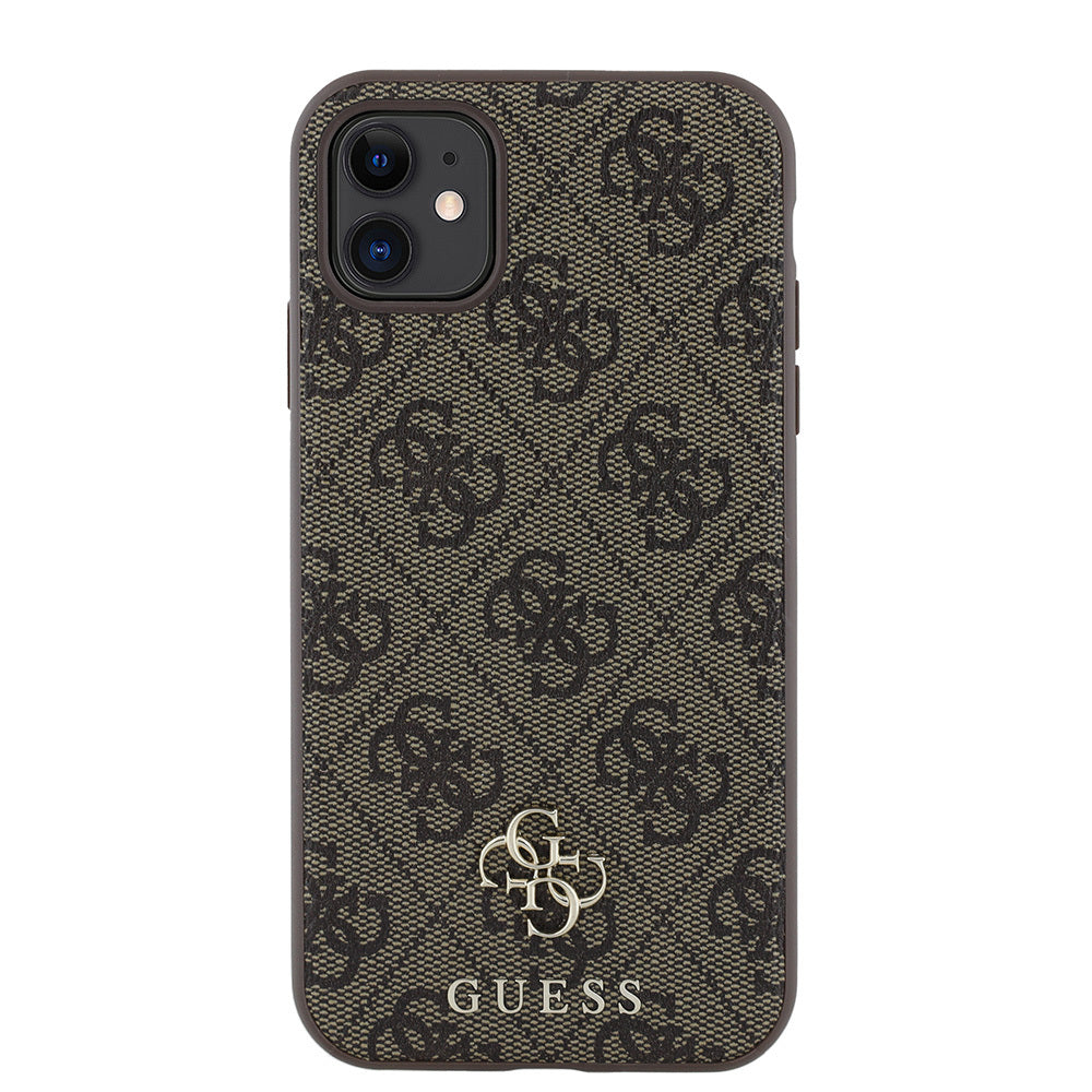 Apple iPhone 11 Kılıf Guess Orjinal Lisanslı M-safe Şarj Özellikli Small 4G Classic Kapak