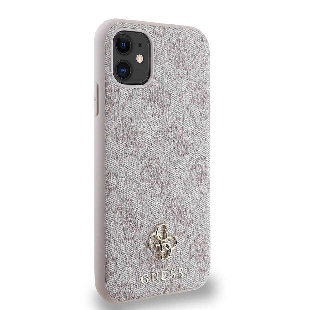 Apple iPhone 11 Kılıf Guess Orjinal Lisanslı M-safe Şarj Özellikli Small 4G Classic Kapak