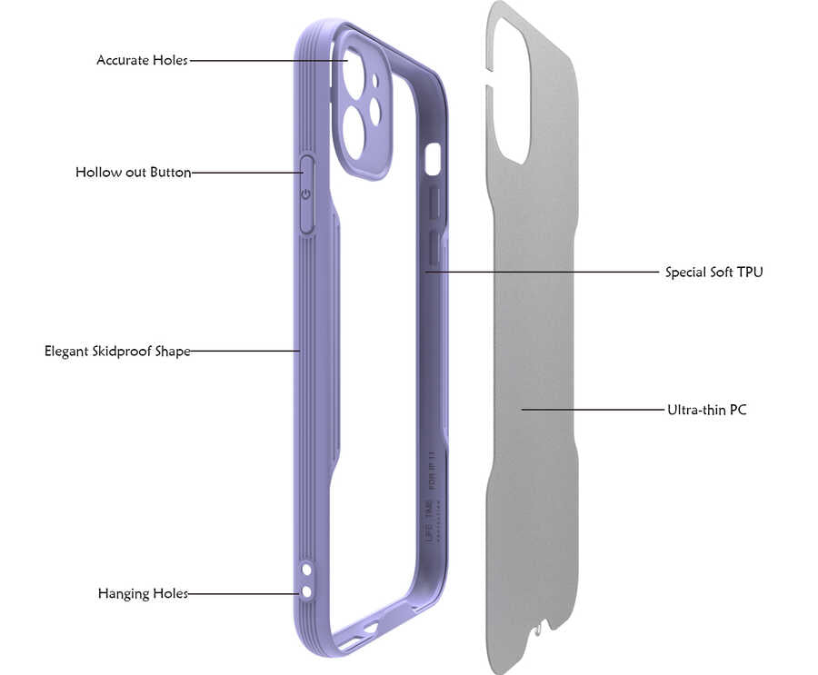 Apple iPhone 11 Kılıf Zore Parfe Kapak