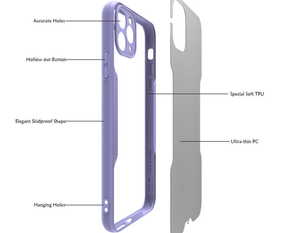 Apple iPhone 11 Pro Max Kılıf Zore Parfe Kapak