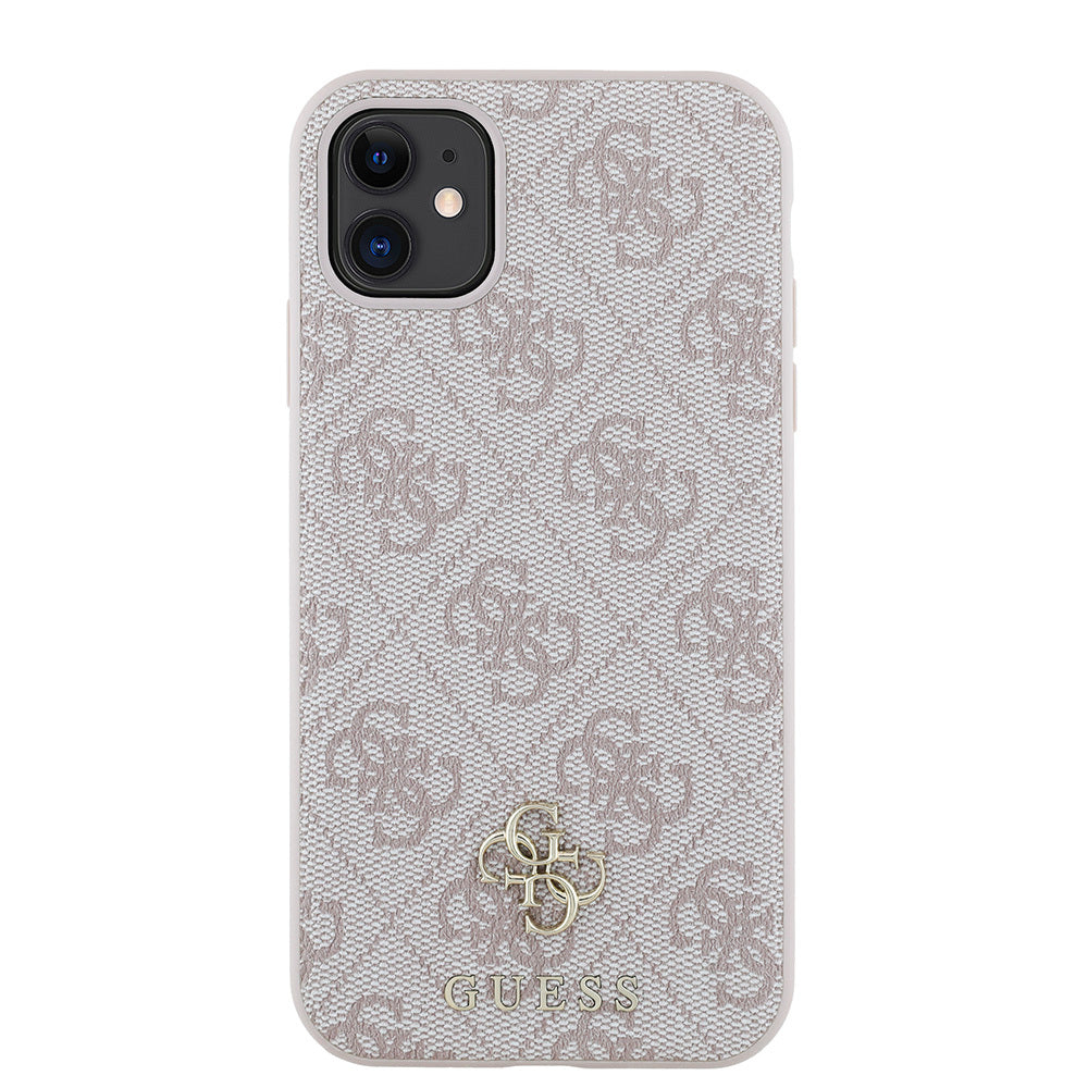 Apple iPhone 12 Kılıf Guess Orjinal Lisanslı M-safe Şarj Özellikli Small 4G Classic Kapak