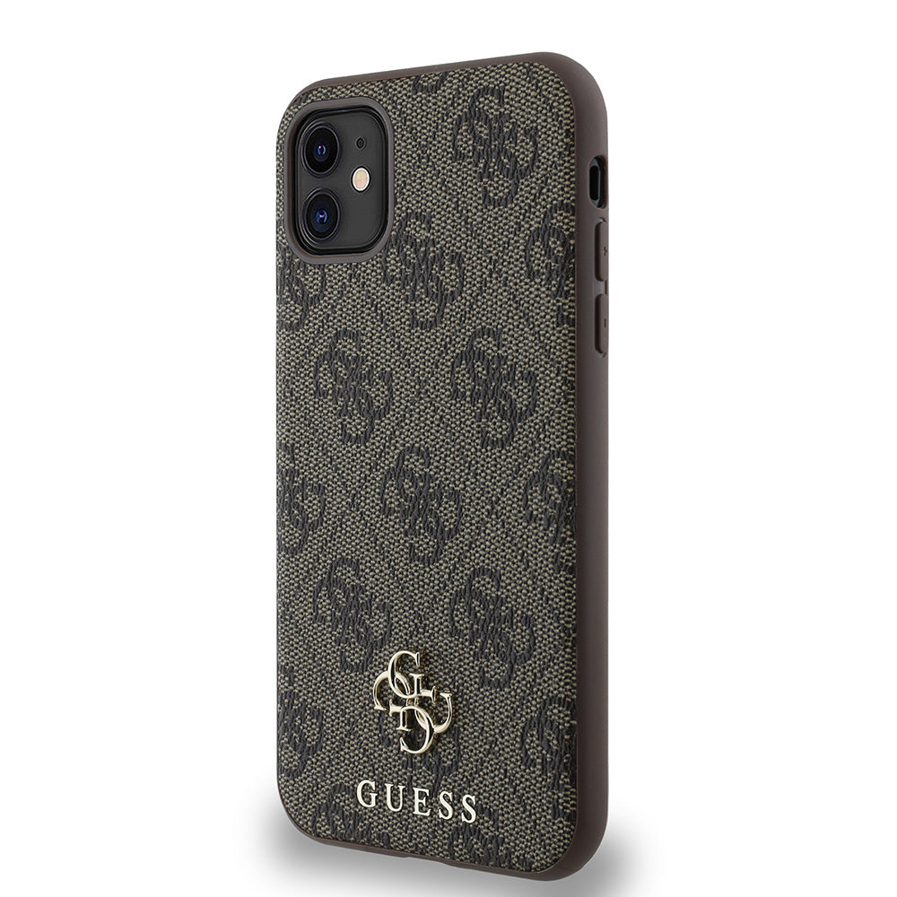 Apple iPhone 12 Kılıf Guess Orjinal Lisanslı M-safe Şarj Özellikli Small 4G Classic Kapak