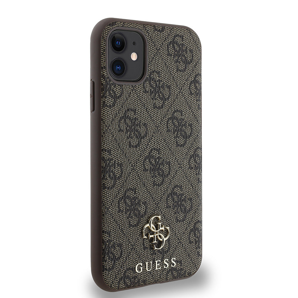 Apple iPhone 12 Kılıf Guess Orjinal Lisanslı M-safe Şarj Özellikli Small 4G Classic Kapak