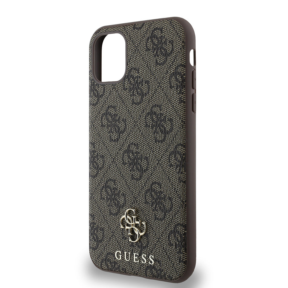 Apple iPhone 12 Kılıf Guess Orjinal Lisanslı M-safe Şarj Özellikli Small 4G Classic Kapak
