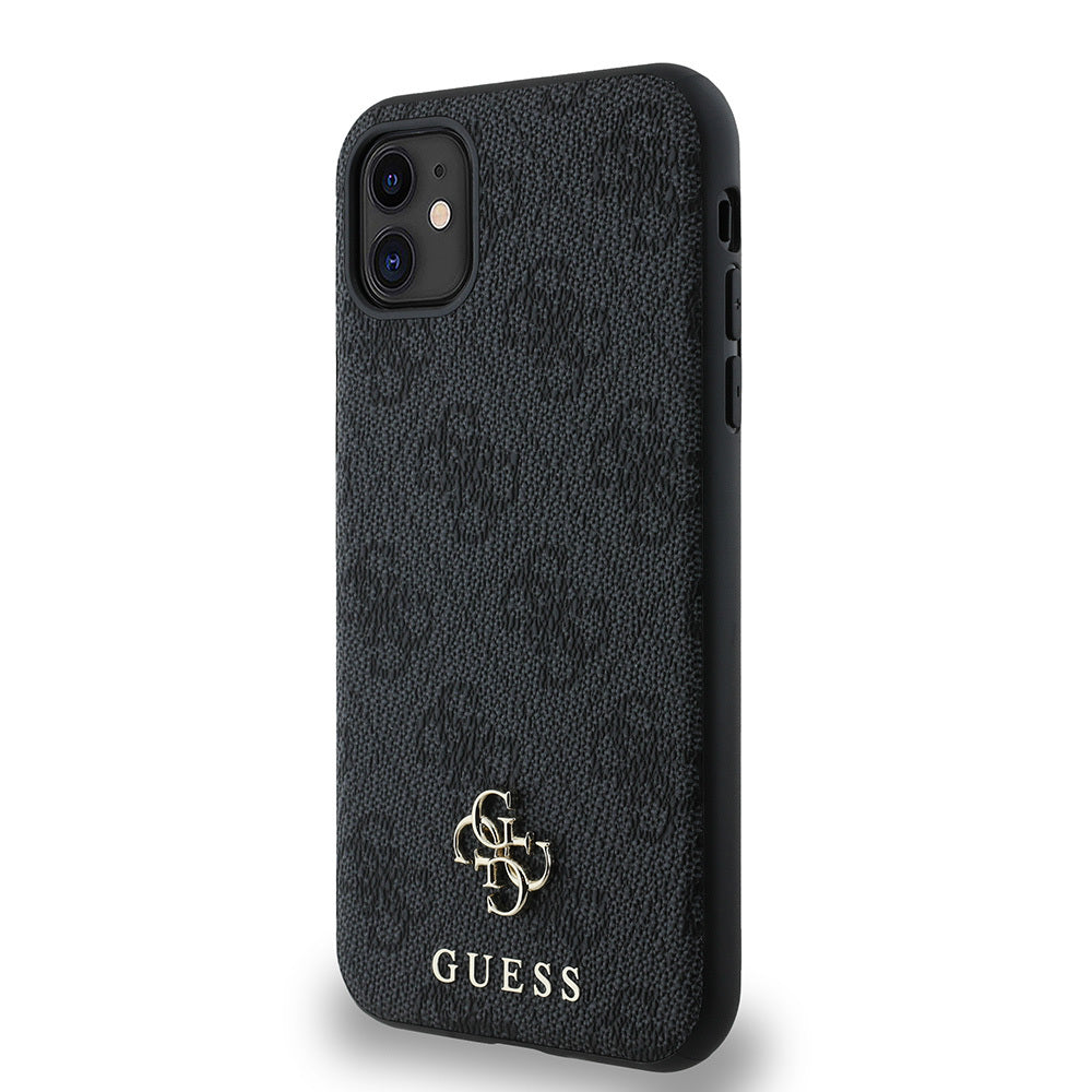 Apple iPhone 12 Kılıf Guess Orjinal Lisanslı M-safe Şarj Özellikli Small 4G Classic Kapak