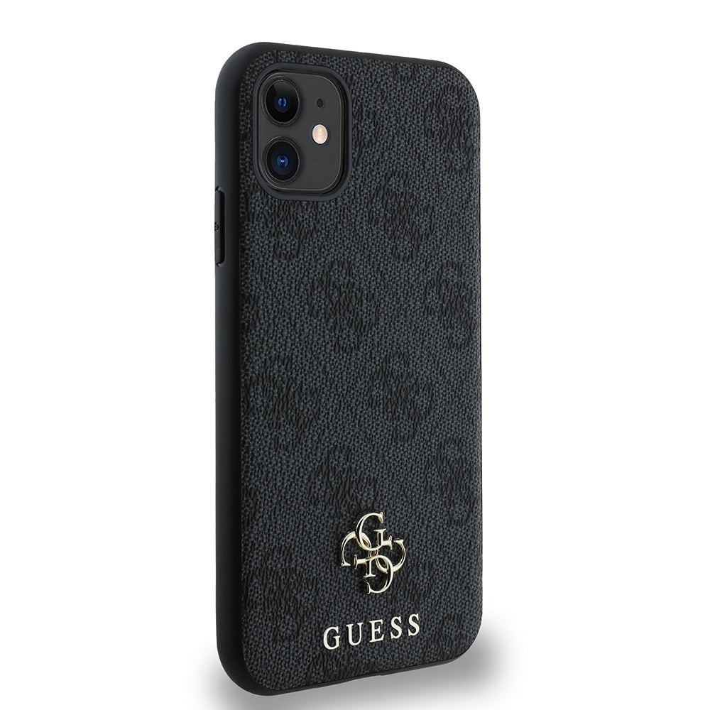 Apple iPhone 12 Kılıf Guess Orjinal Lisanslı M-safe Şarj Özellikli Small 4G Classic Kapak