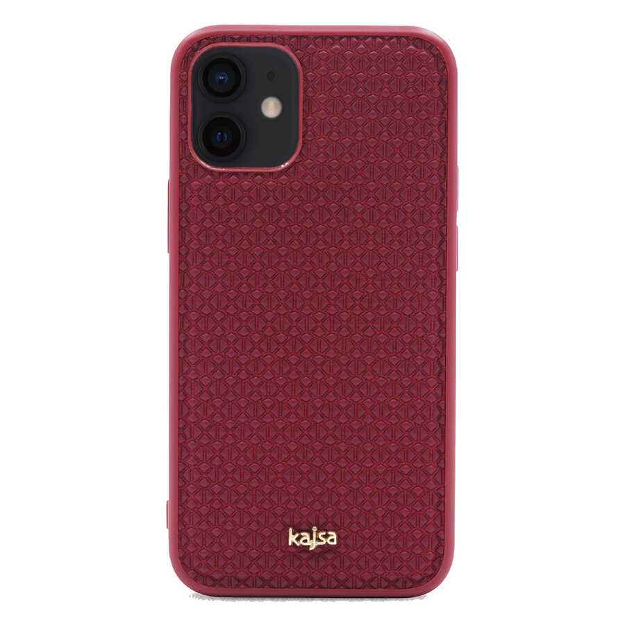 Apple iPhone 12 Kılıf Kajsa Splendid Serisi 3D Leaf Kapak