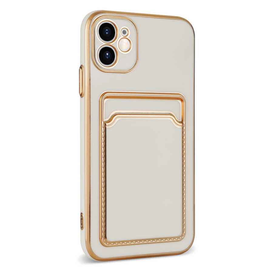 Apple iPhone 12 Kılıf Zore Bark Kartlıklı Kapak