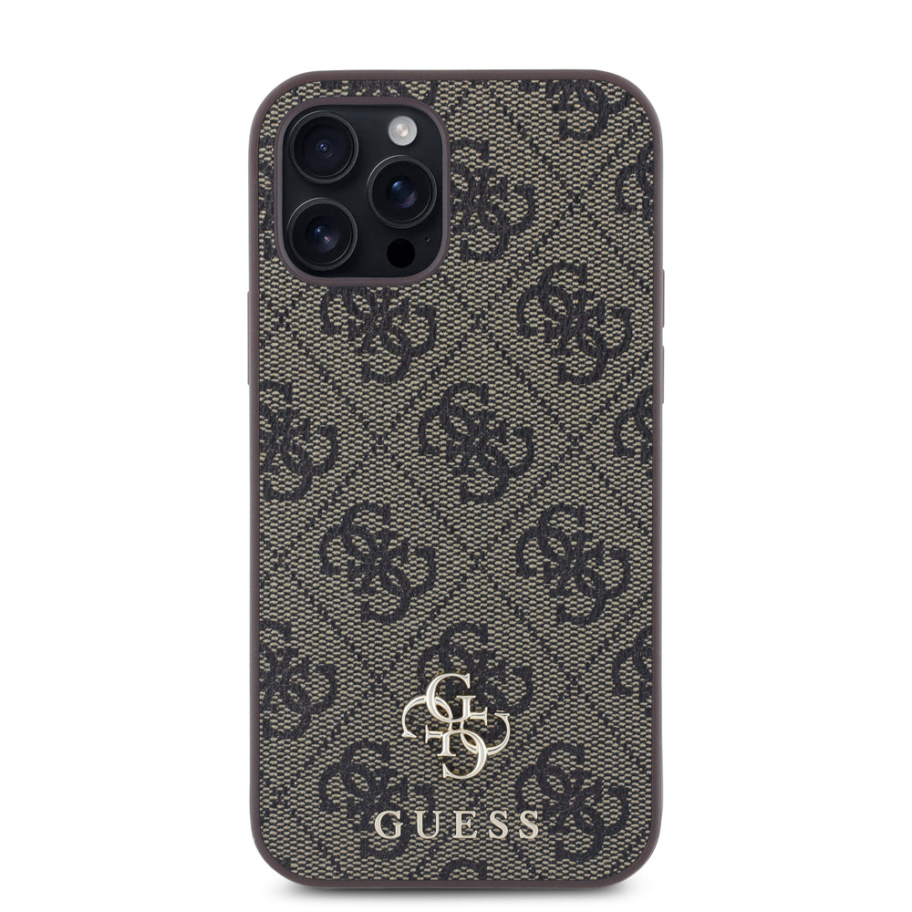 Apple iPhone 12 Pro Kılıf Guess Orjinal Lisanslı M-safe Şarj Özellikli Small 4G Classic Kapak