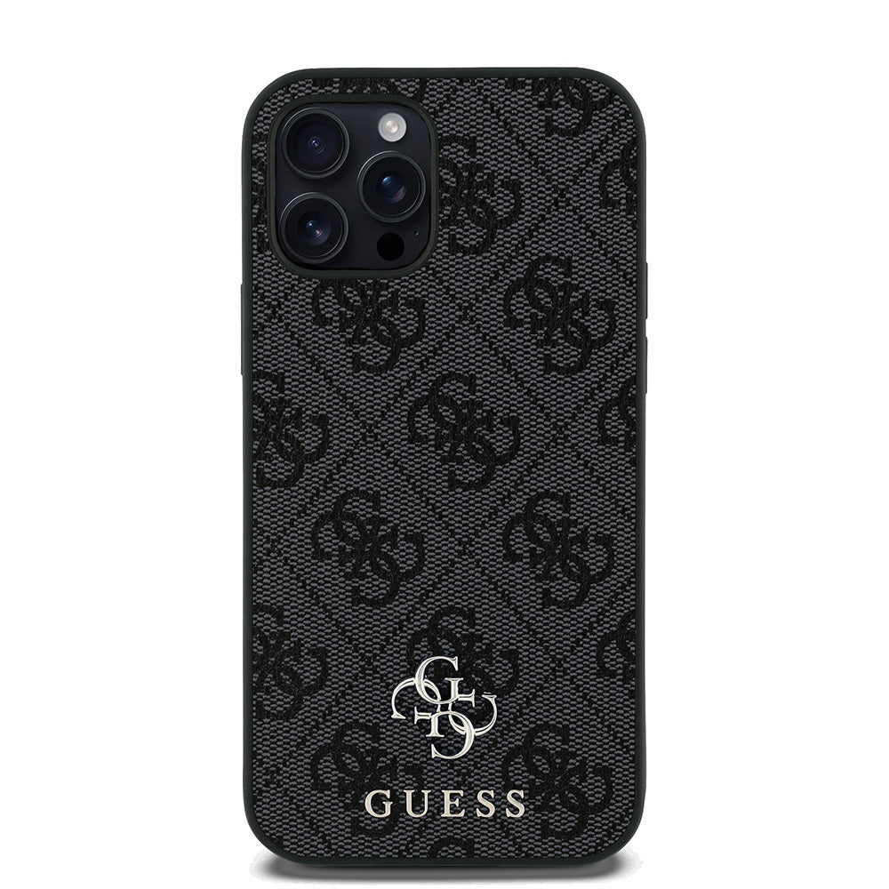 Apple iPhone 12 Pro Kılıf Guess Orjinal Lisanslı M-safe Şarj Özellikli Small 4G Classic Kapak