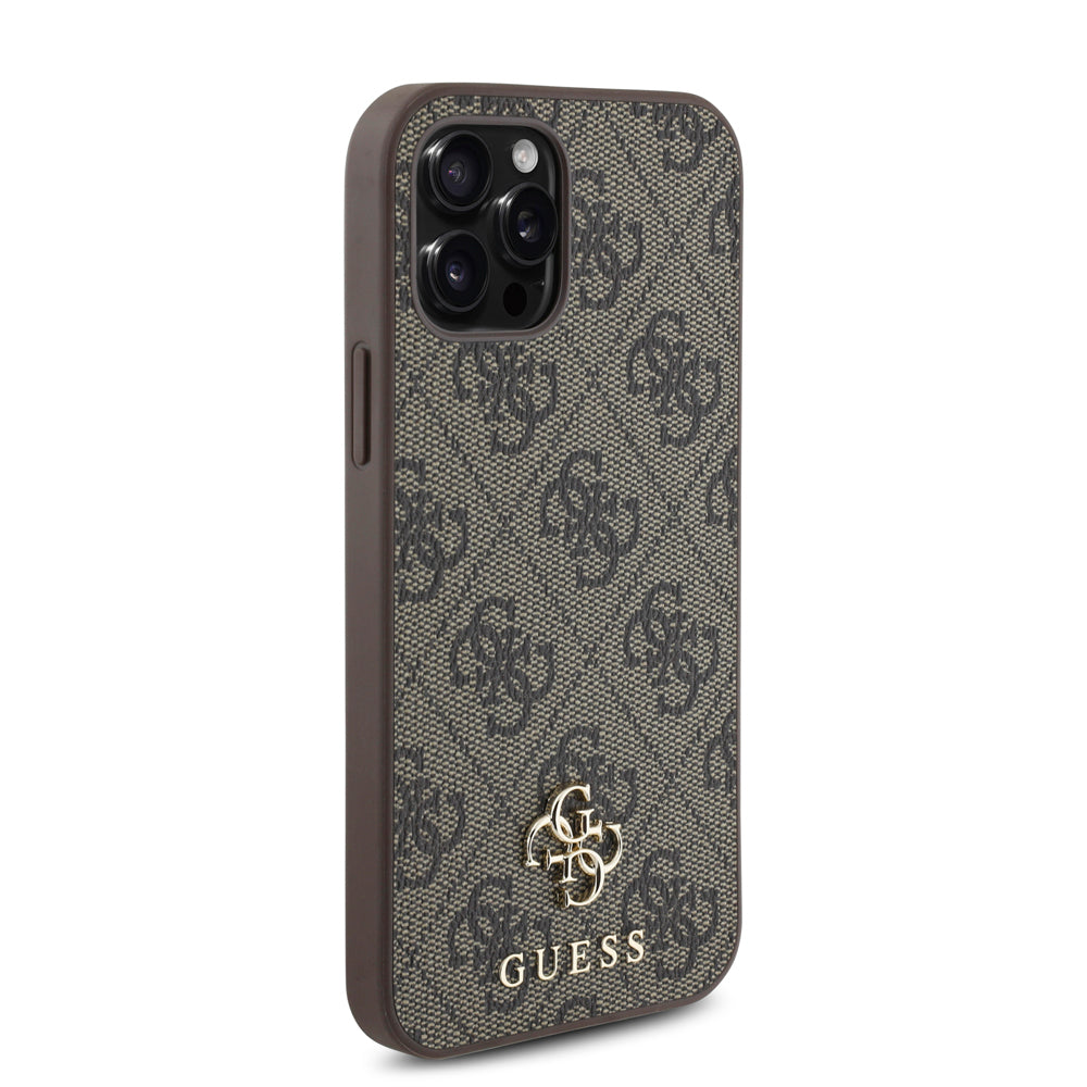 Apple iPhone 12 Pro Kılıf Guess Orjinal Lisanslı M-safe Şarj Özellikli Small 4G Classic Kapak