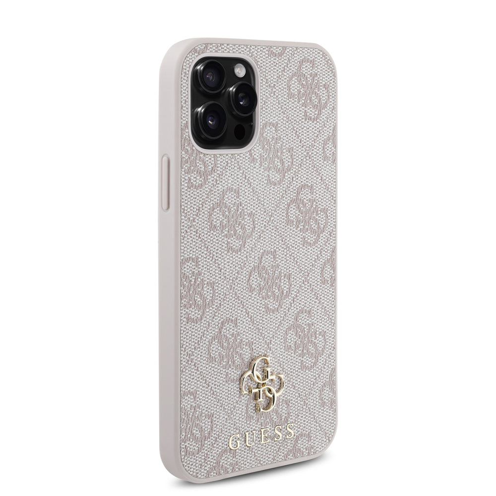 Apple iPhone 12 Pro Kılıf Guess Orjinal Lisanslı M-safe Şarj Özellikli Small 4G Classic Kapak