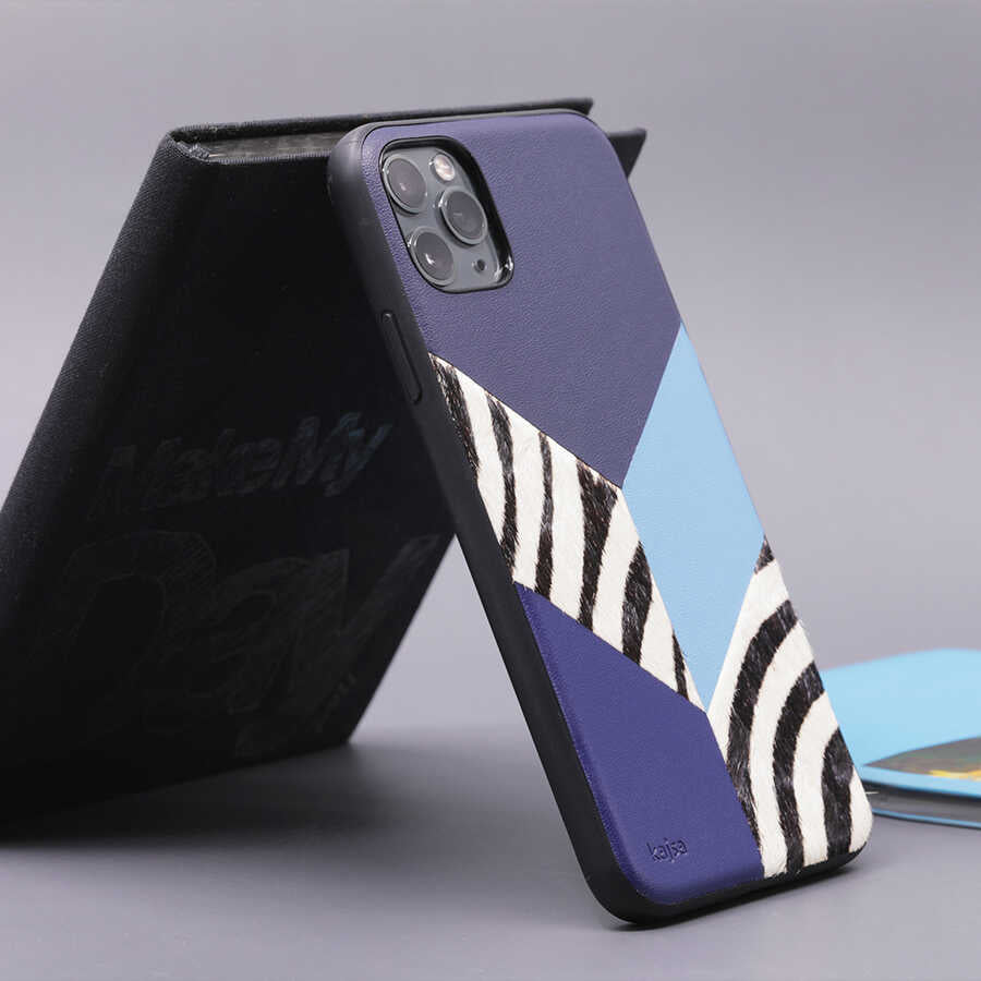 Apple iPhone 12 Pro Kılıf Kajsa Glamorous Serisi Zebra Combo Kapak