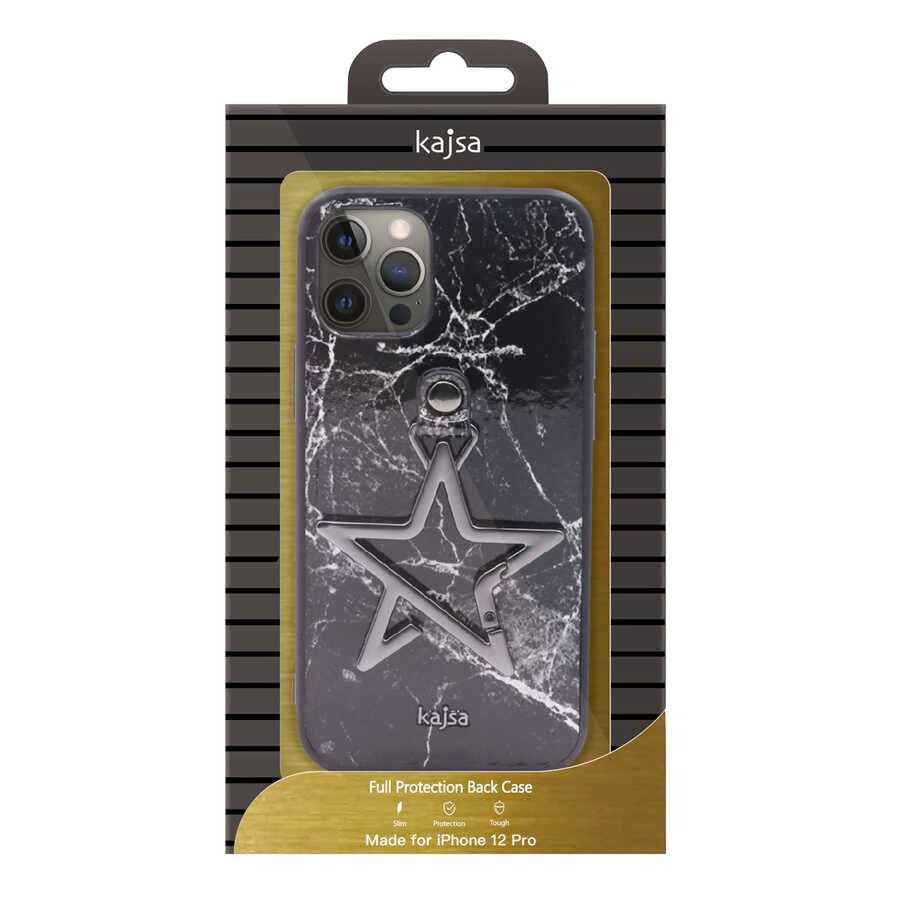 Apple iPhone 12 Pro Kılıf Kajsa Starry Serisi Marble Kapak
