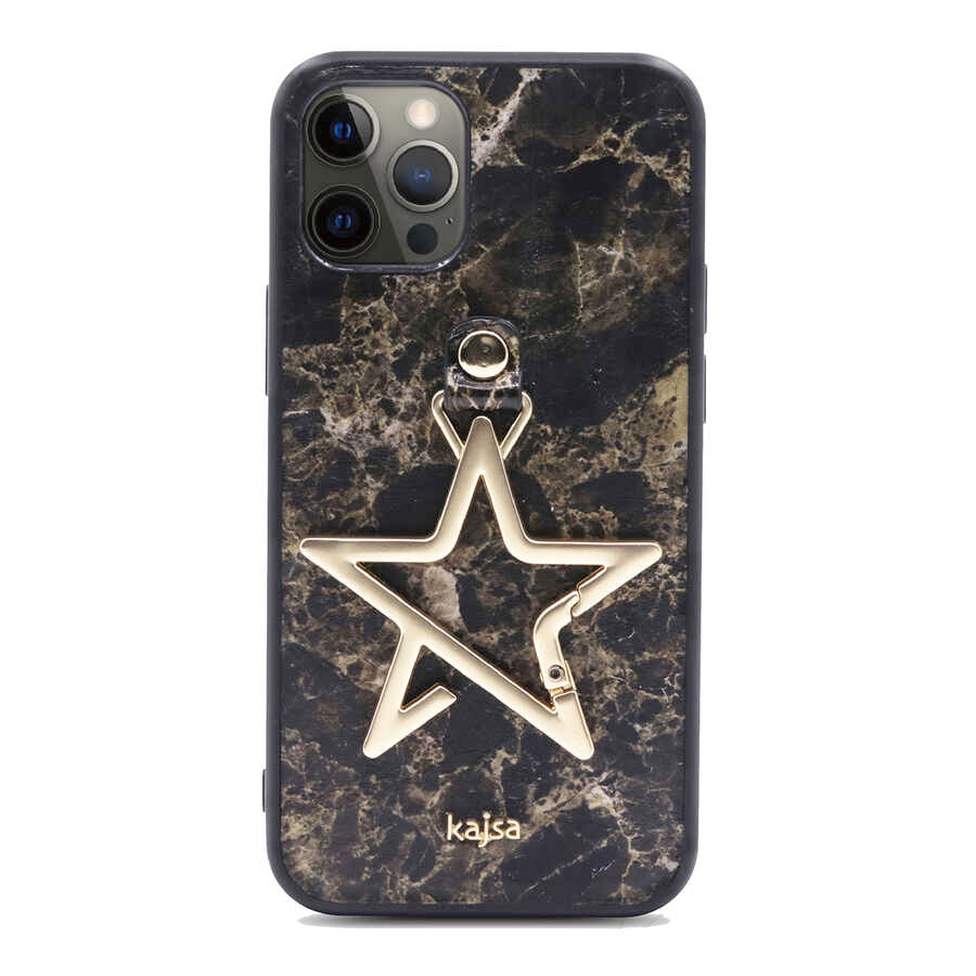 Apple iPhone 12 Pro Kılıf Kajsa Starry Serisi Marble Kapak