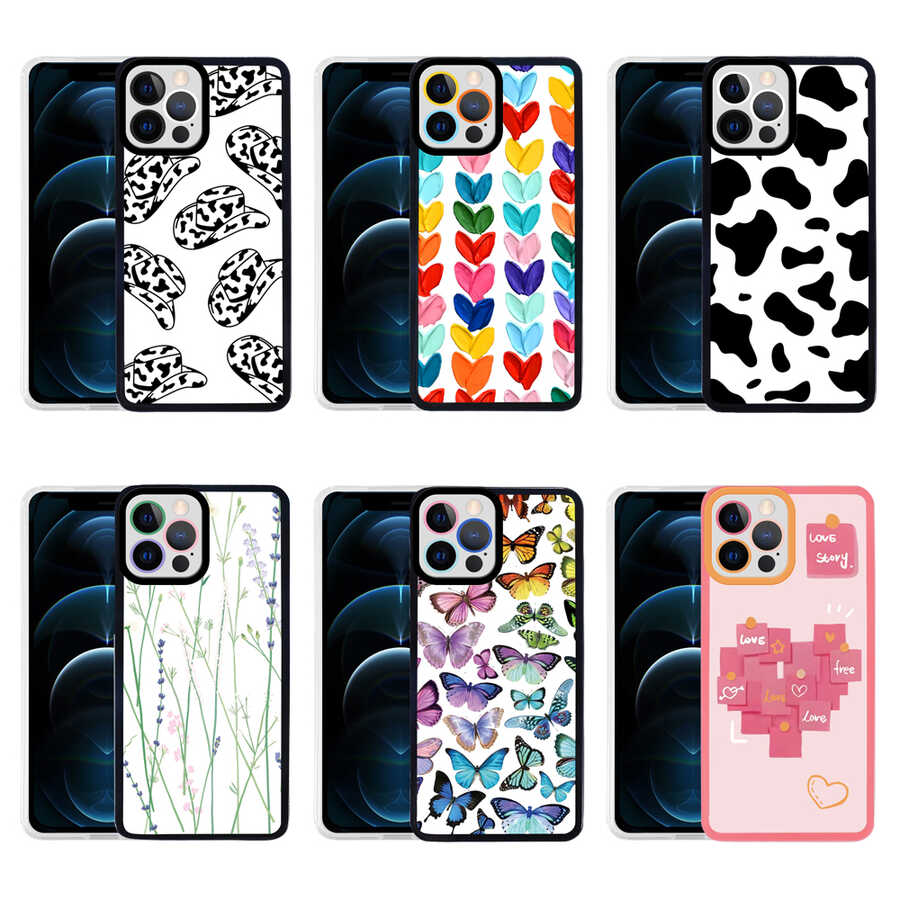 Apple iPhone 12 Pro Kılıf Zore M-Fit Desenli Kapak