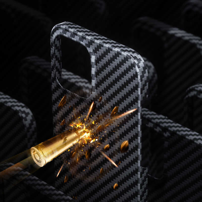 Apple iPhone 13 Kılıf Benks Aramid Karbon M-safe 3 in 1 Set