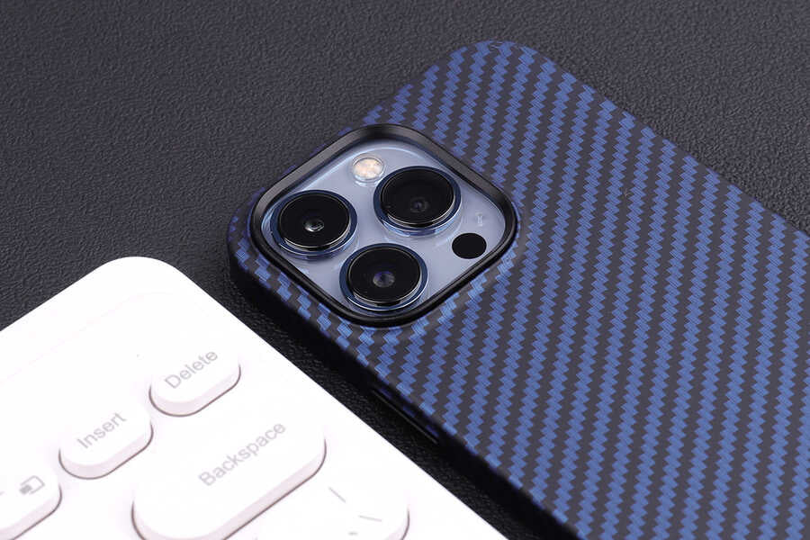 Apple iPhone 13 Kılıf Karbon Fiber Tasarımlı Zore Karbono Kapak