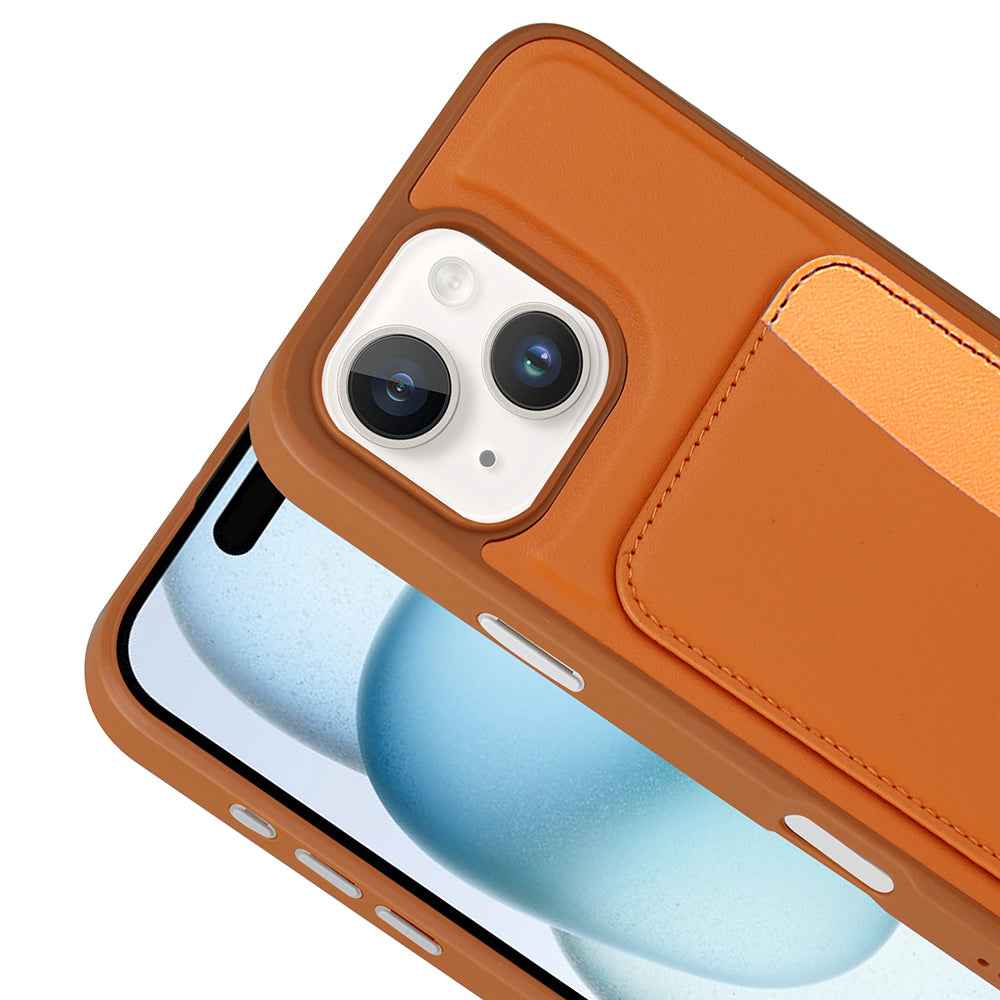 Apple iPhone 13 Kılıf Kartlıklı Zore X-Kart Silikon Kapak