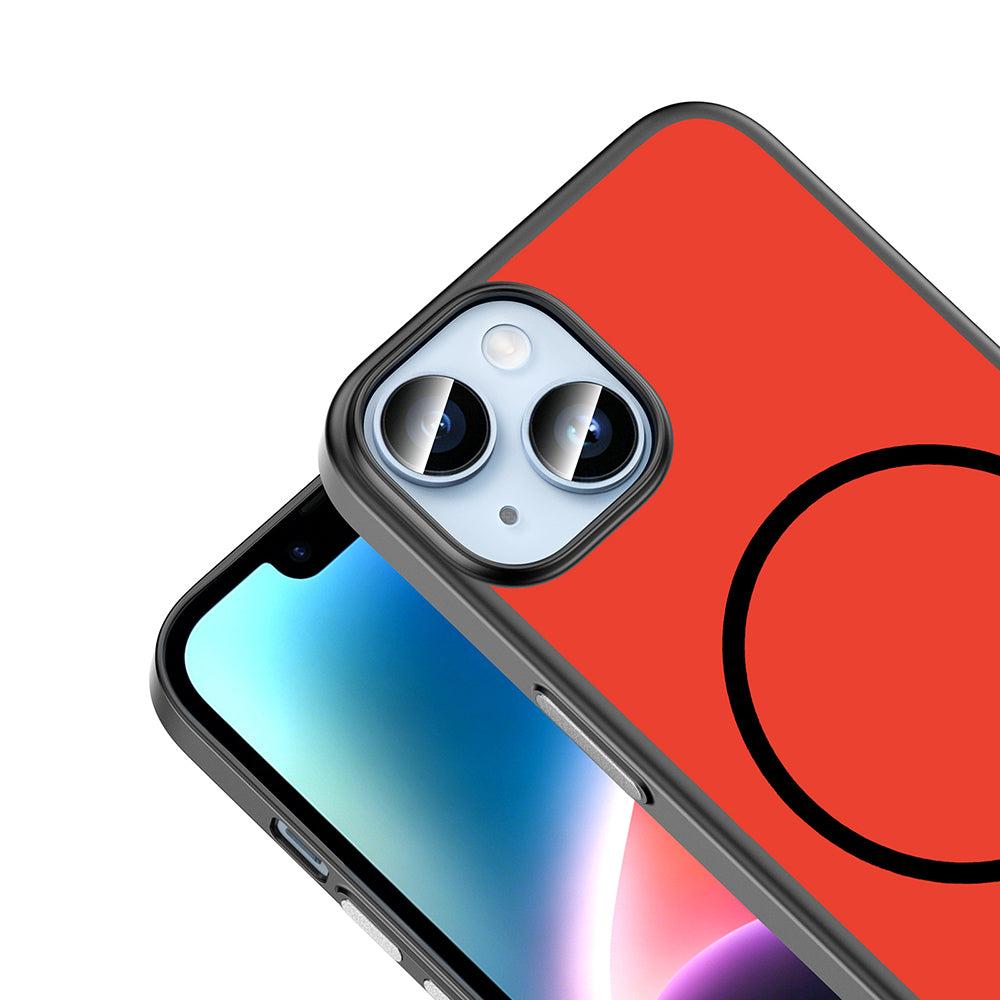 Apple iPhone 13 Kılıf M-Safe Şarj Özellikli Zore Lora PC Kapak