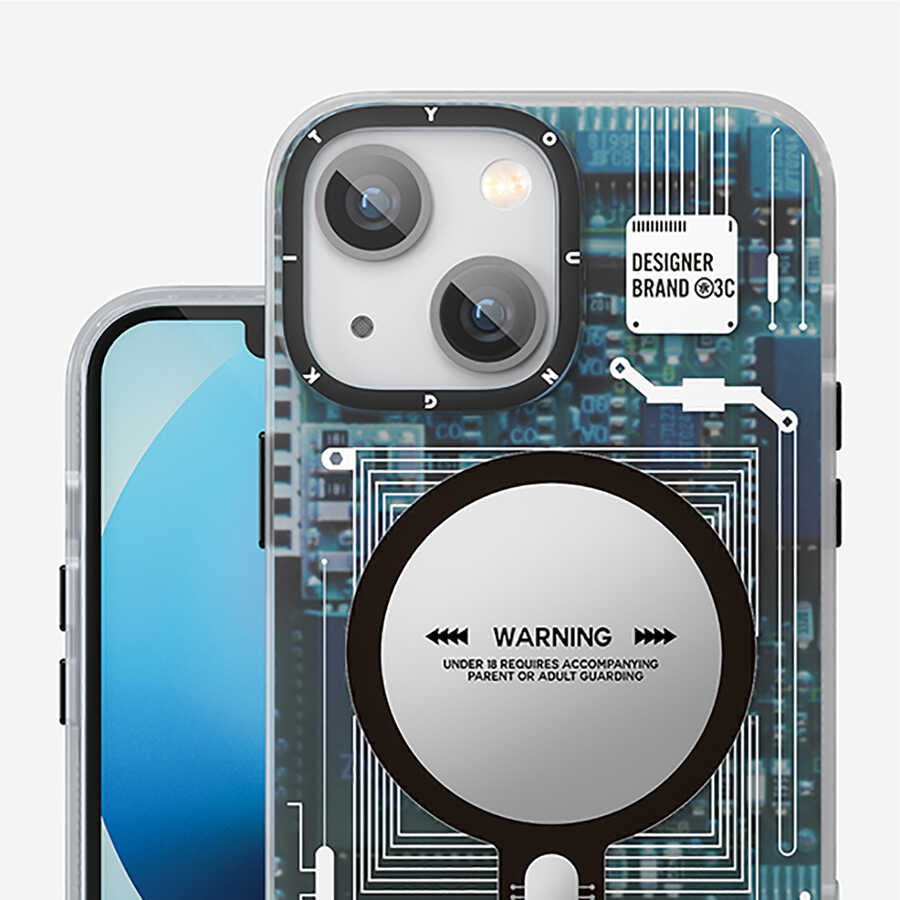 Apple iPhone 13 Kılıf M-safe Şarj Özellikli YoungKit Technology Serisi Kapak