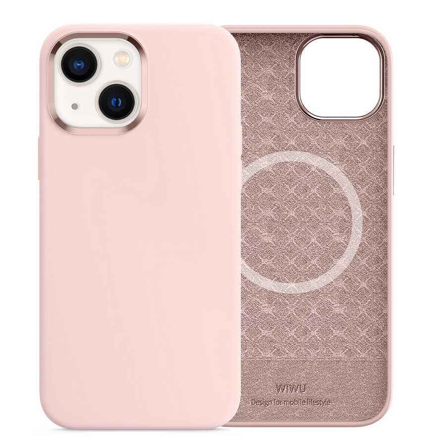 Apple iPhone 13 Kılıf Wiwu M-safe Magnetic Silikon Kapak