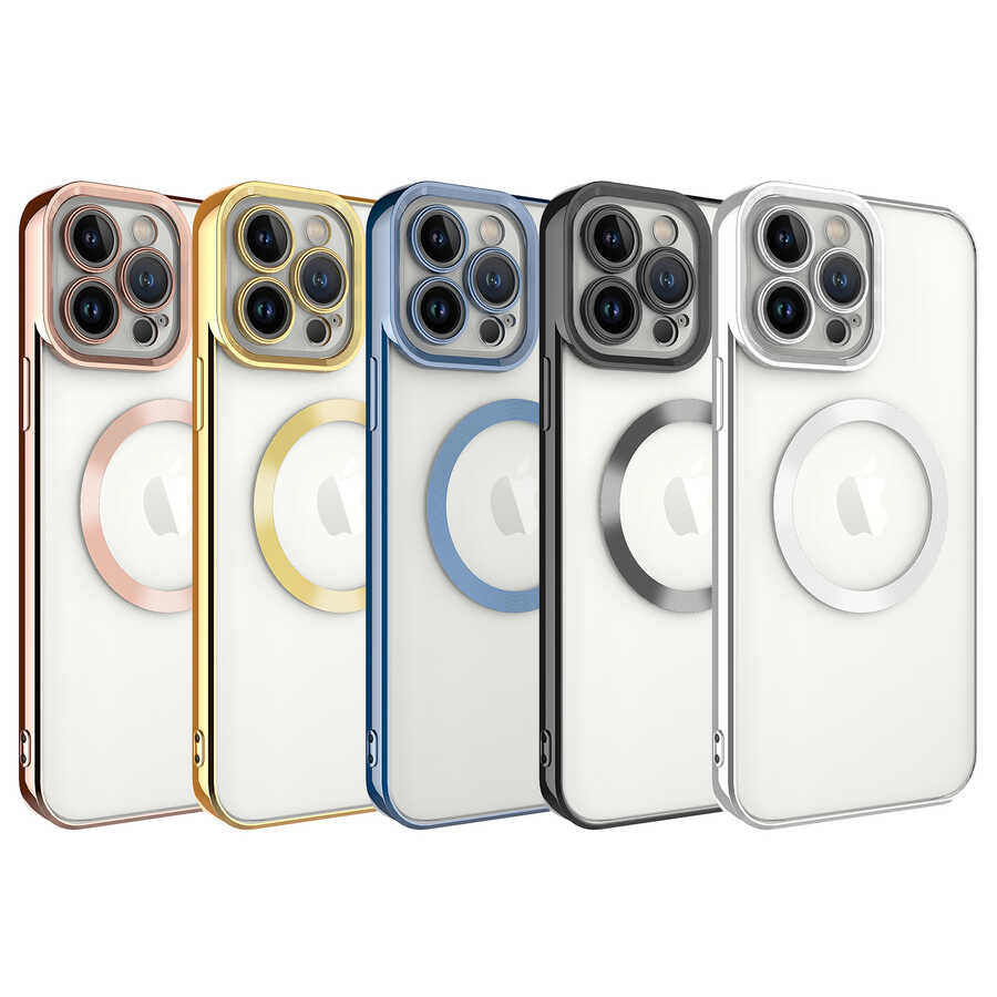Apple iPhone 13 Pro Kılıf M-safe Wireless Şarj Özellikli Zore Setro Silikon