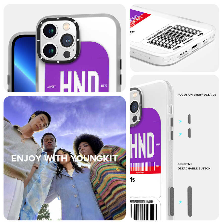 Apple iPhone 13 Pro Kılıf YoungKit Any Time Trip Serisi Kapak