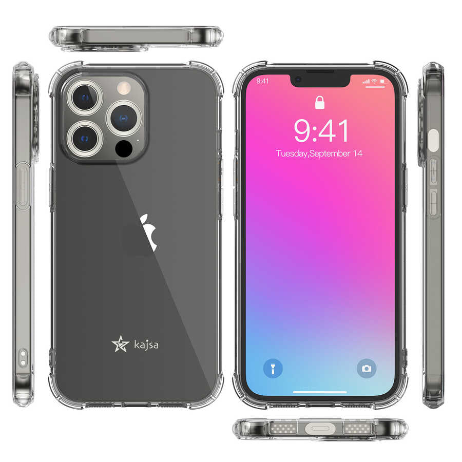 Apple iPhone 13 Pro Max Kılıf Kajsa Transparent Kapak