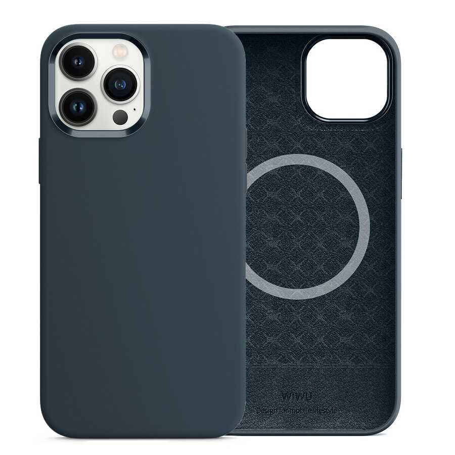 Apple iPhone 13 Pro Max Kılıf Wiwu M-safe Magnetic Silikon Kapak