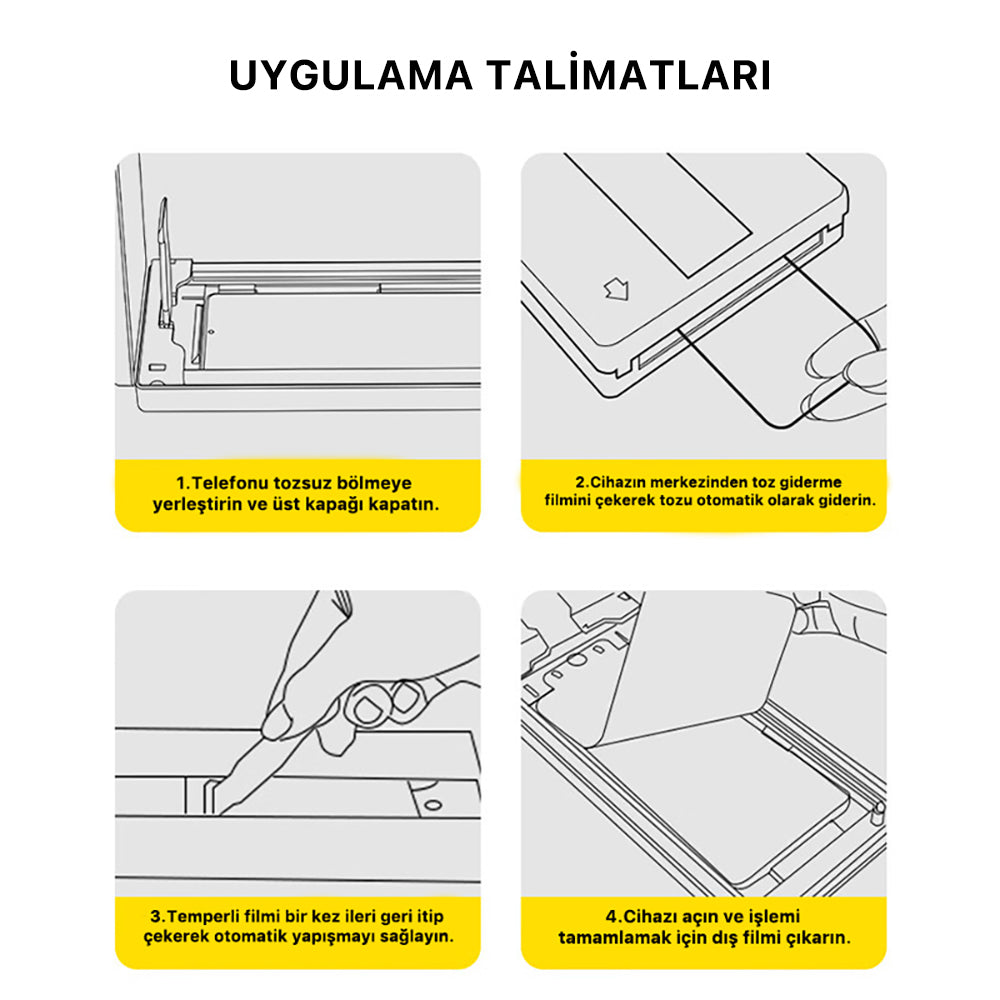 Apple iPhone 13 Zore 3D Oliv HD Temperli Cam Ekran Koruyucu + Kolay Uygulama Aparatı