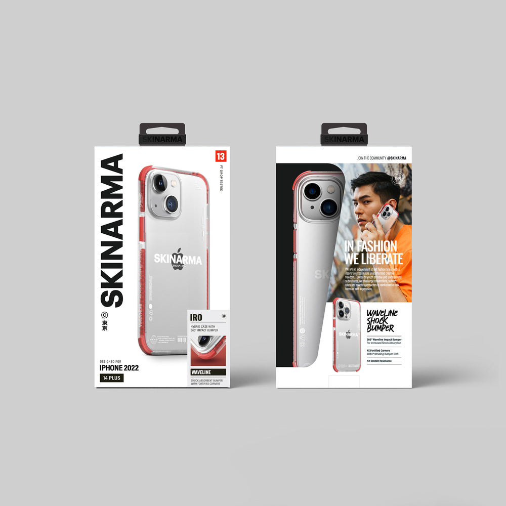 Apple iPhone 14 Kılıf SkinArma Şeffaf Airbag Tasarımlı Iro Kapak