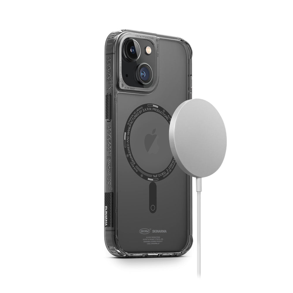Apple iPhone 14 Kılıf SkinArma Şeffaf Airbag Tasarımlı M-safe Şarj Özellikli Saido Kapak