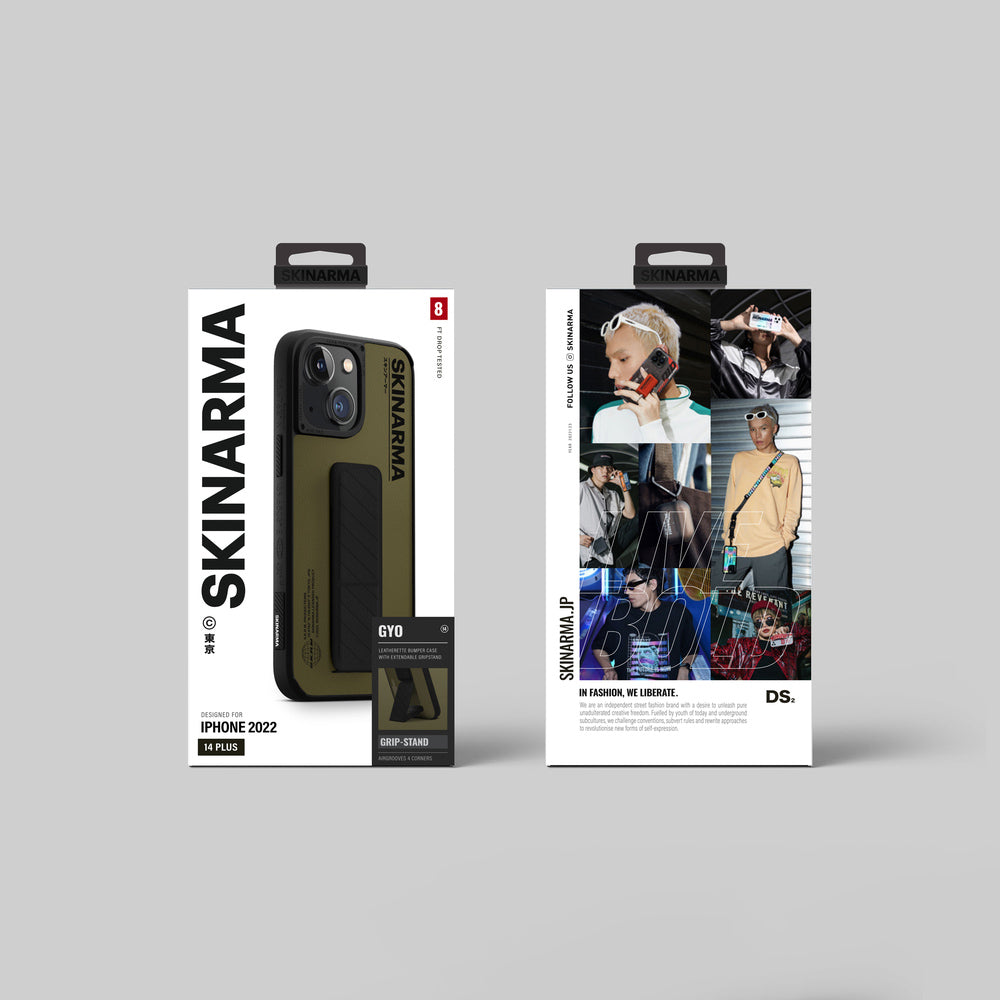 Apple iPhone 14 Kılıf SkinArma Standlı Deri Görünümlü Gyo Kapak