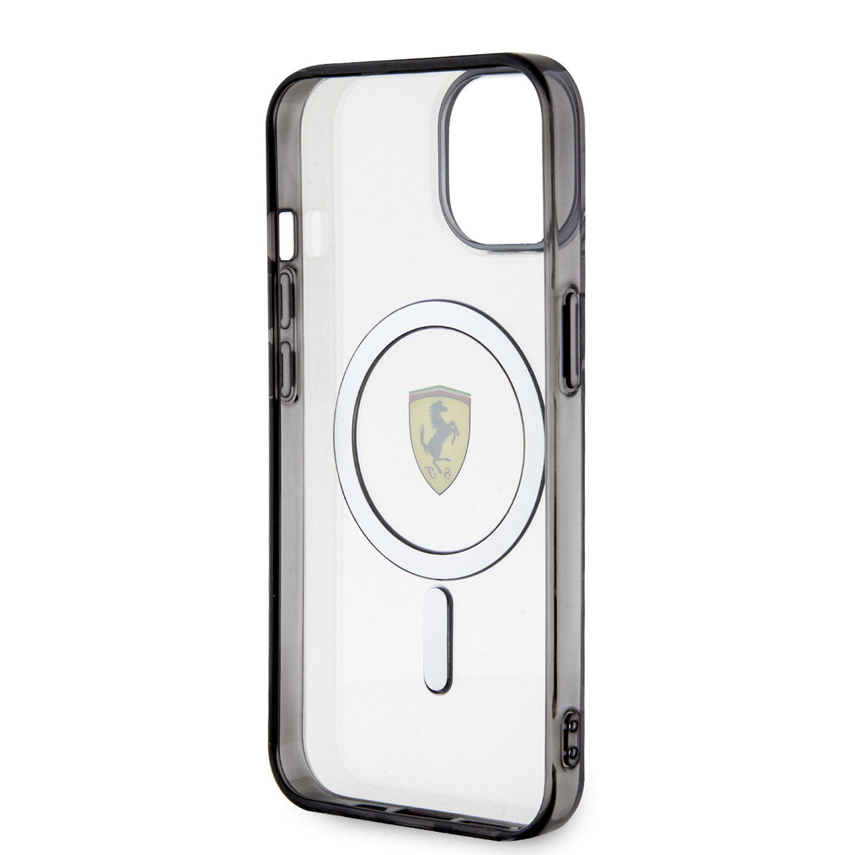 Apple iPhone 14 Plus Kılıf Ferrari M-safe Şarj Özellikli Transparan Dizayn Kapak
